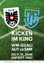 Kicken im Kino: Österreich vs. San Marino