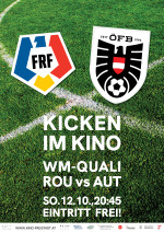 Kicken im Kino: Rumänien vs. Österreich